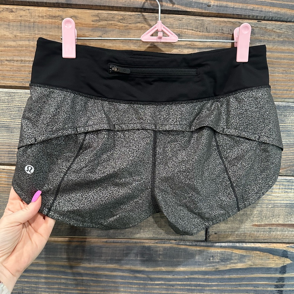 Lululemon Athletica Metallic Shorts size 4